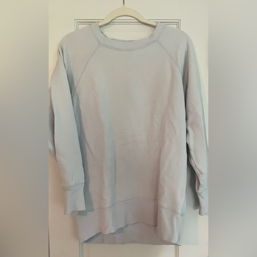 Aerie Soft Gray/blue/purple Sweatshirt
